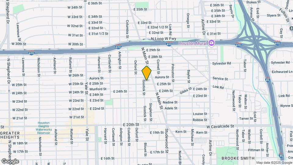 707 E 25th St Map and Location Details
