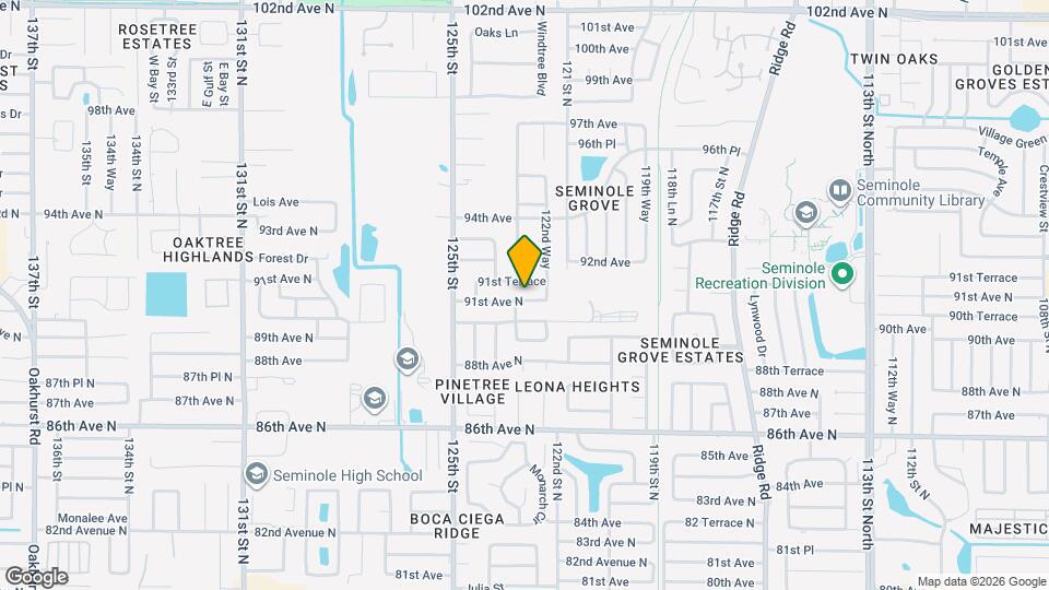 12299 91st Ave N Map and Location Details