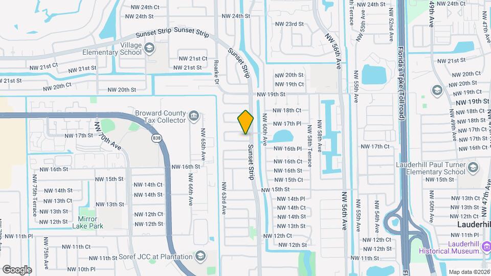 6111 NW 17th St Mapa y Detalles de la Ubicación