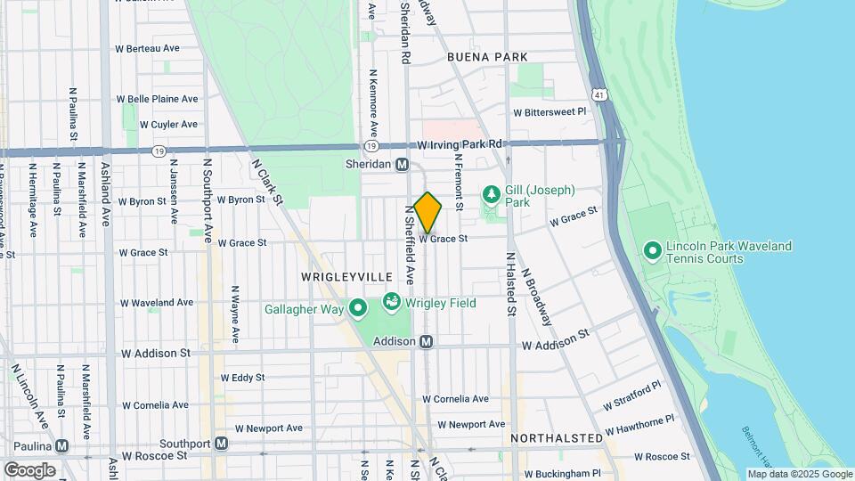 941 W Grace St, Unit D202 Map and Location Details