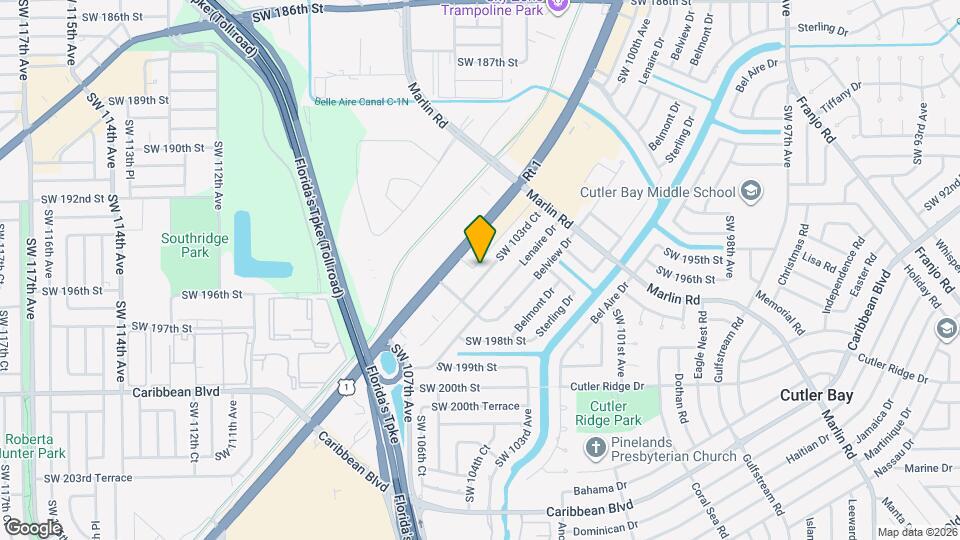 19540 SW 103rd Ct Map and Location Details