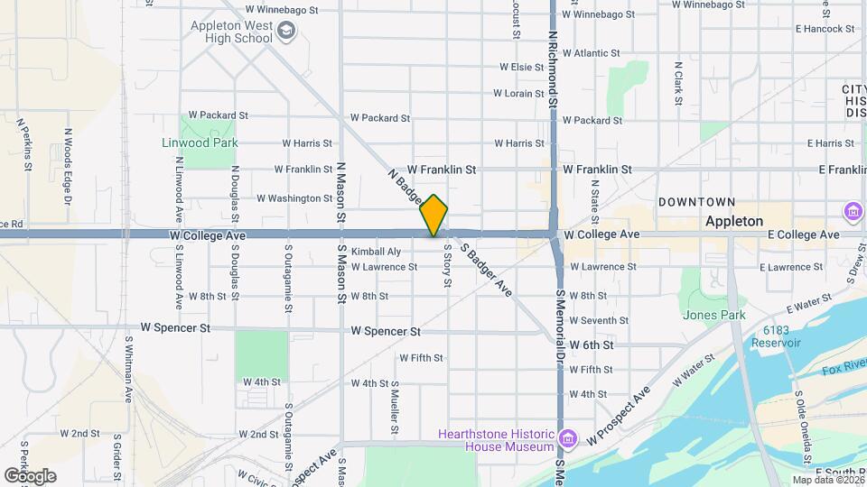 1011 W College Ave, Unit #2 Map and Location Details