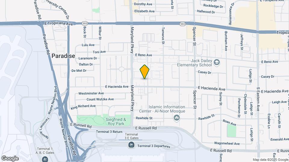 5282 S Maryland Pky, Unit A Map and Location Details