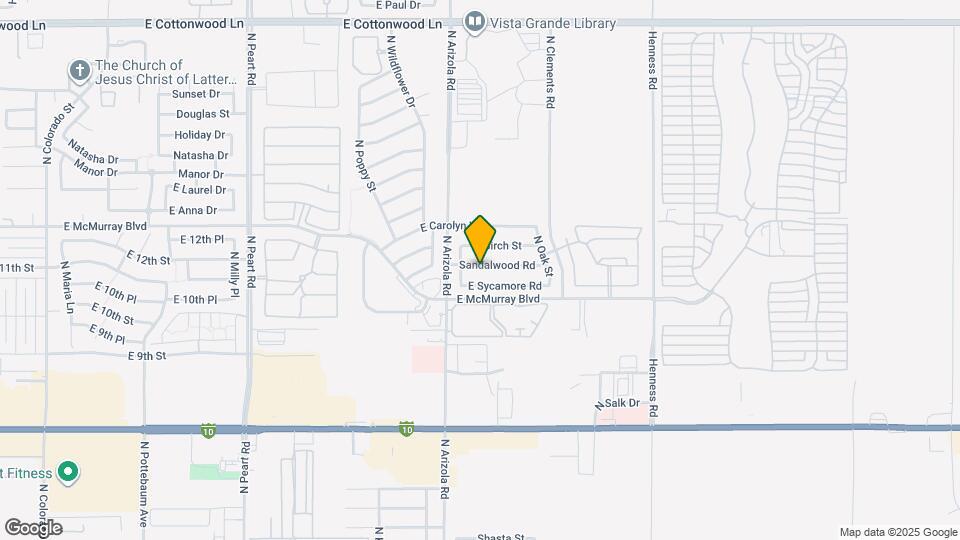 1731 E Sandalwood Rd Map and Location Details