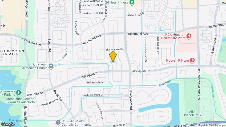 3411 Ashfield Dr Map and Location Details