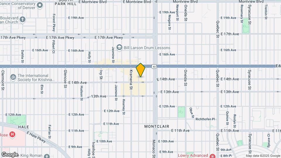 1422 Leyden St Mapa y Detalles de la Ubicación
