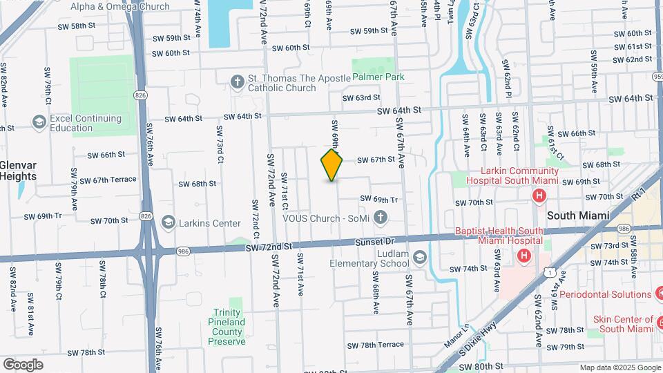 6830 SW 69th Ave Map and Location Details