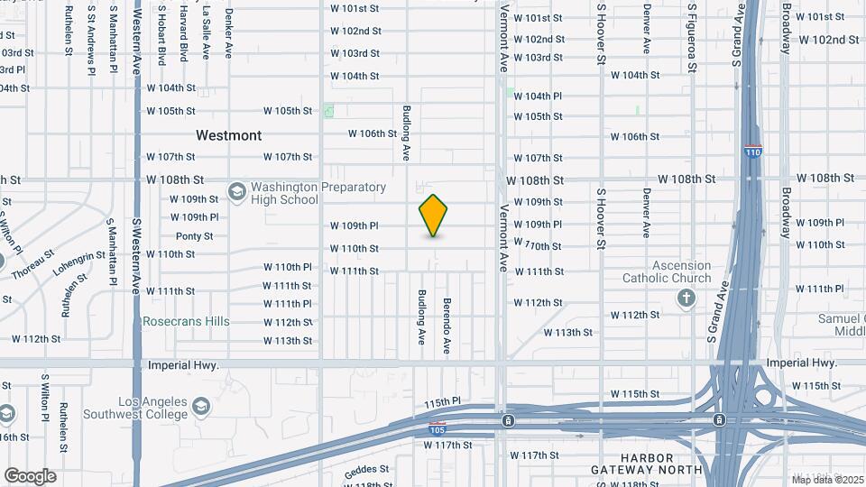 1121 W 110th St, Unit 1121 Map and Location Details