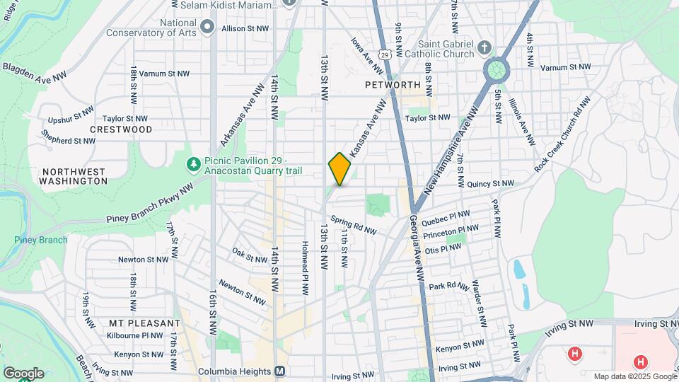 1242 Quincy St NW Map and Location Details