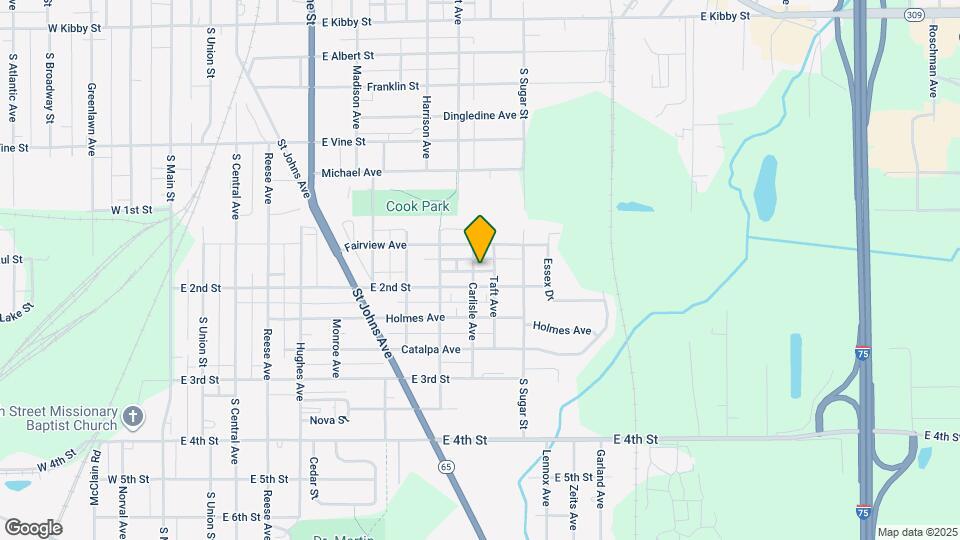1125 Carlisle Ave Mapa y Detalles de la Ubicación