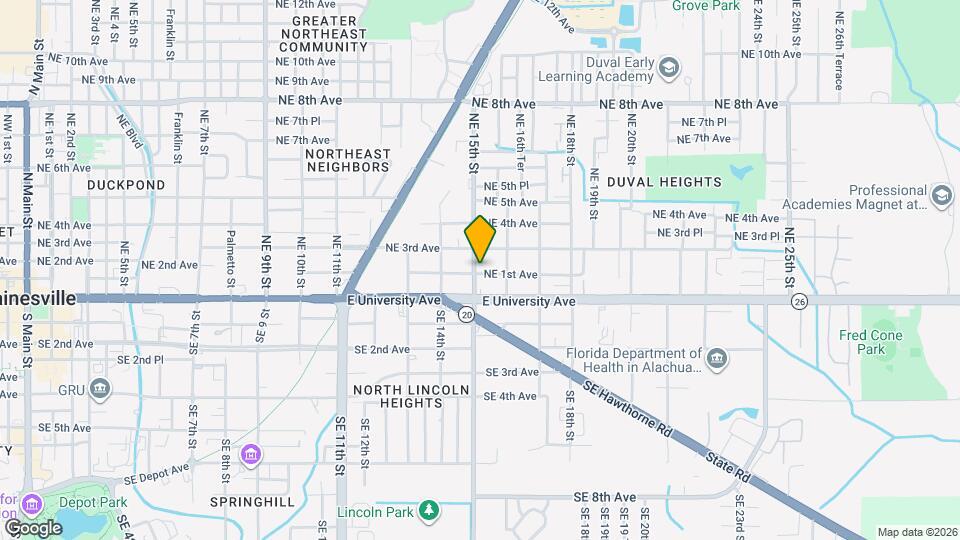 107 NE 15th St Map and Location Details