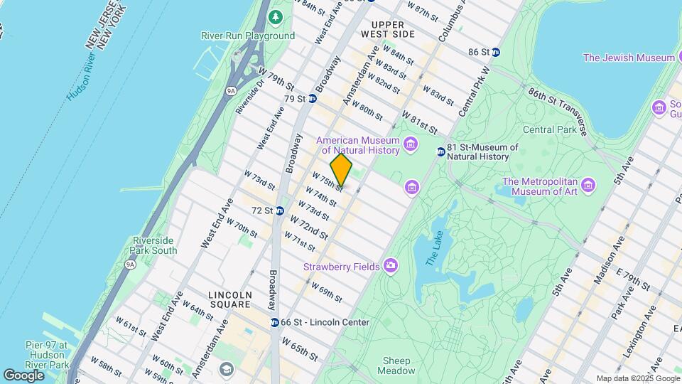 112 W 75th St Mapa y Detalles de la Ubicación
