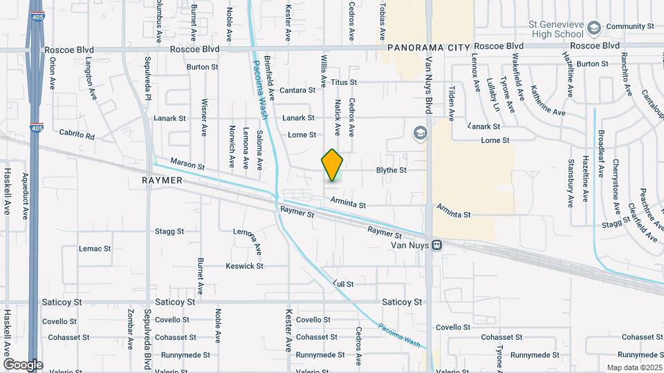 7900 Willis Ave Map and Location Details
