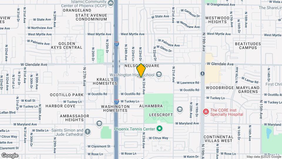 6804 N 23rd Ave Mapa y Detalles de la Ubicación