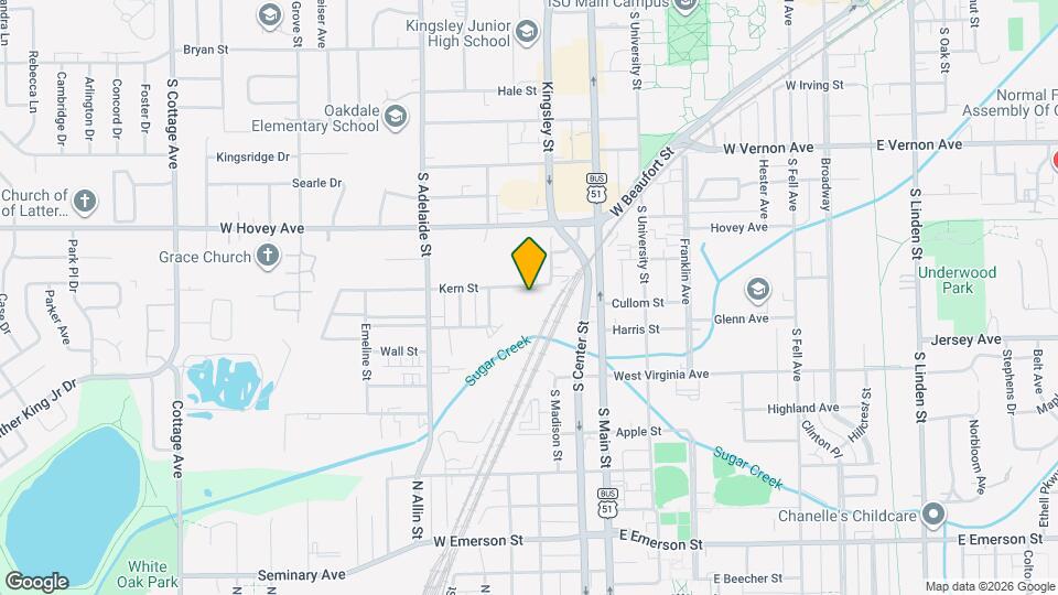 809 Kern St Map and Location Details