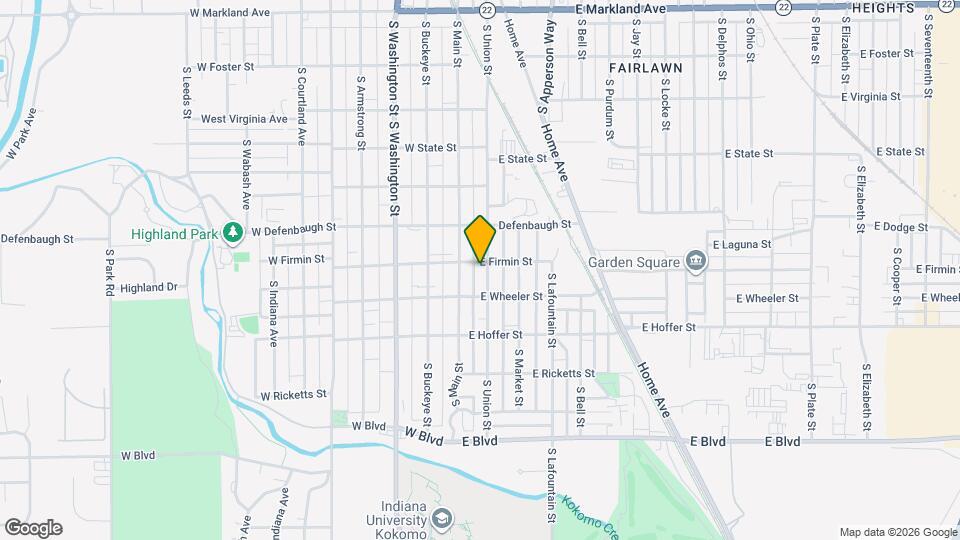 1605 S Union St Map and Location Details