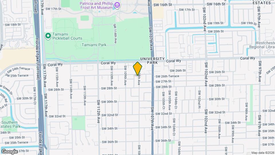 2610 SW 108th Ave Map and Location Details