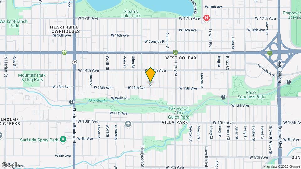 1308 Stuart St Map and Location Details