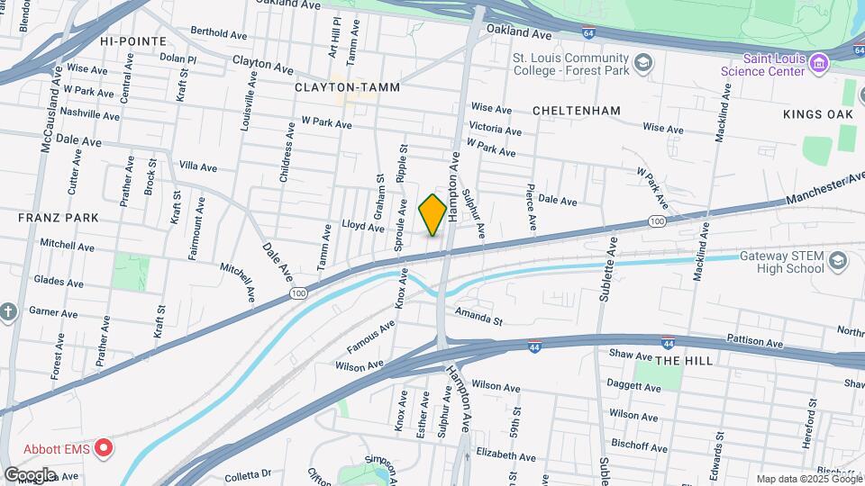 1615 Hampton Ave Map and Location Details