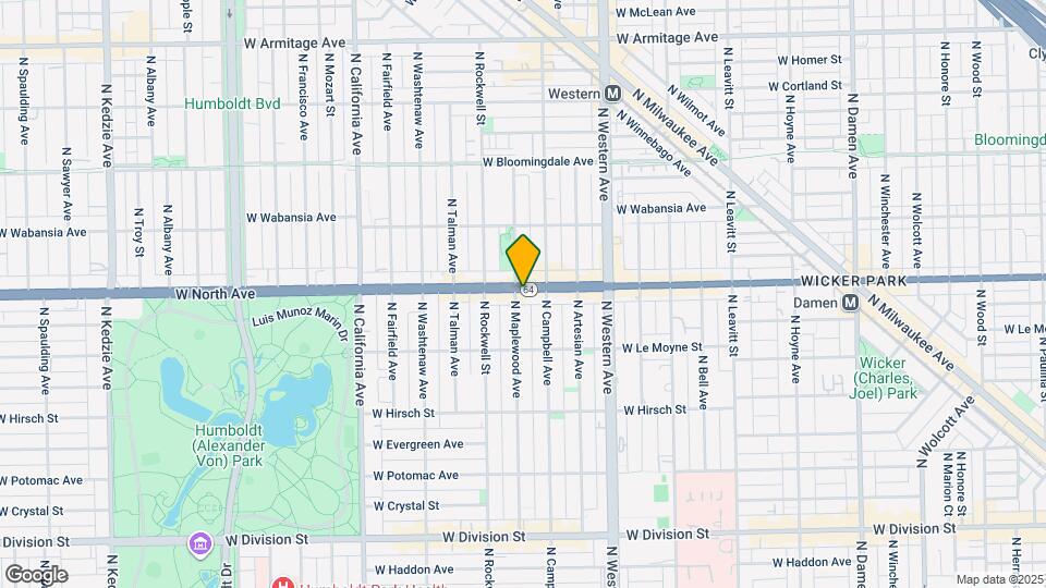 2521 W North Ave Map and Location Details