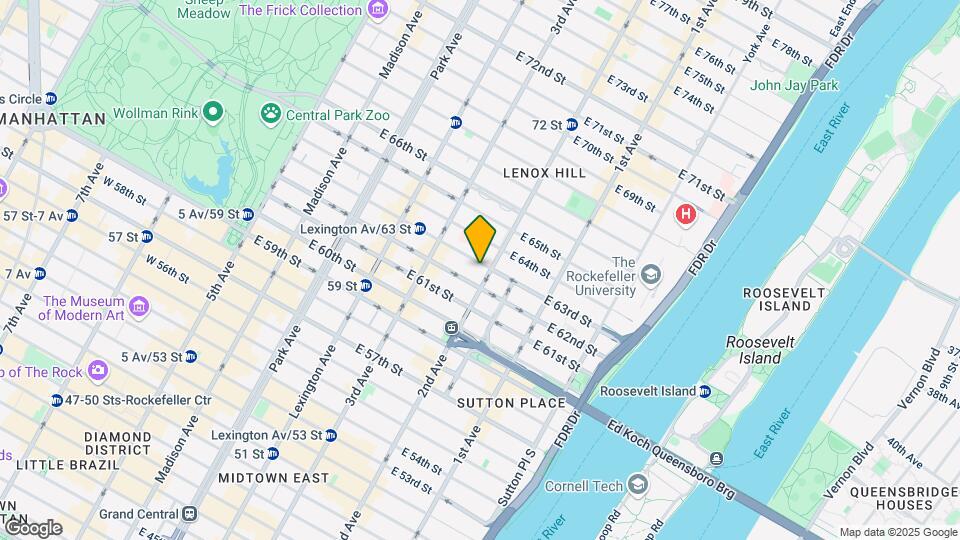 234-250 E 63rd St Map and Location Details