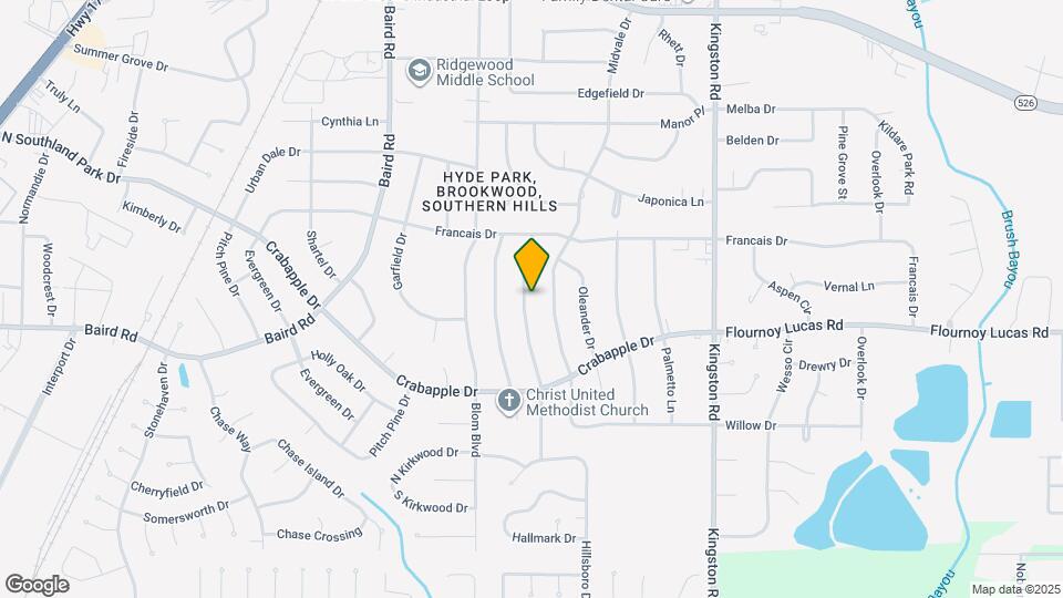 9439 Poinsettia Dr Map and Location Details