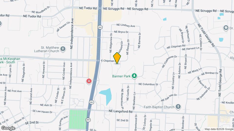 606 NE Park Cir Map and Location Details