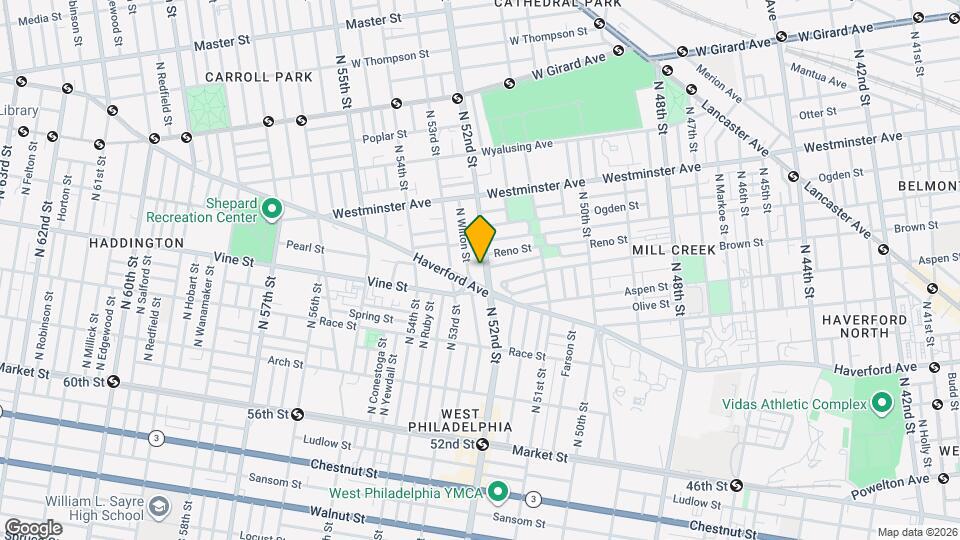 316 N 52nd St Map and Location Details
