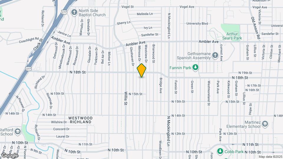 1701 Mimosa Dr Map and Location Details