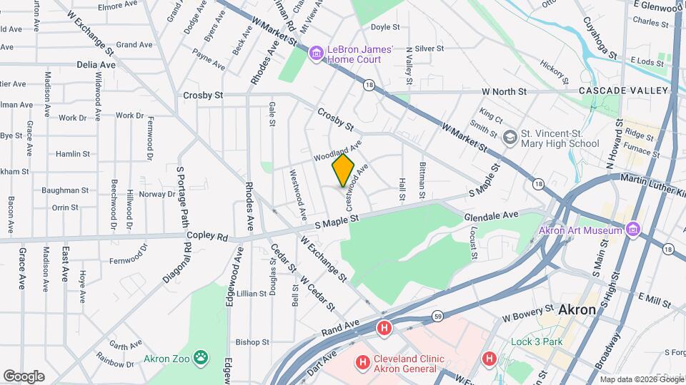 281 Grove St Map and Location Details