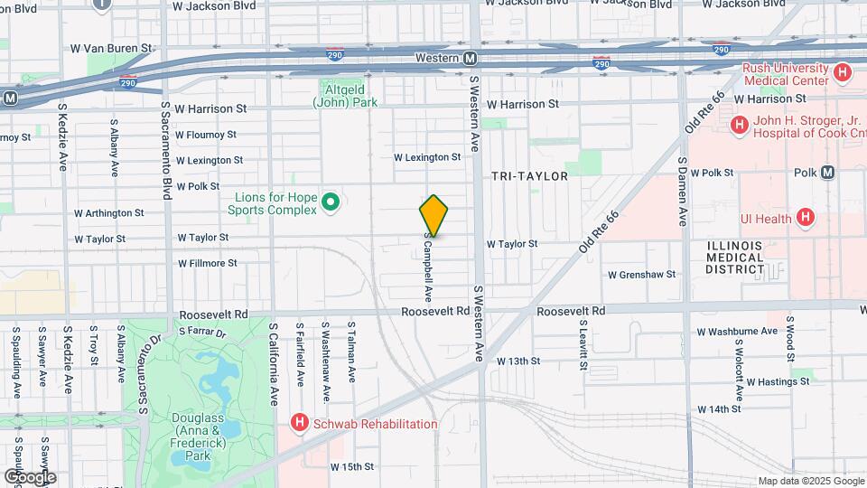 1007 S Campbell Ave Map and Location Details
