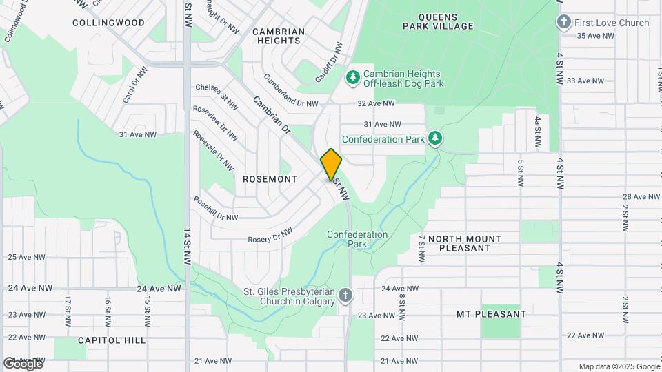 3021 10 St NW Map and Location Details