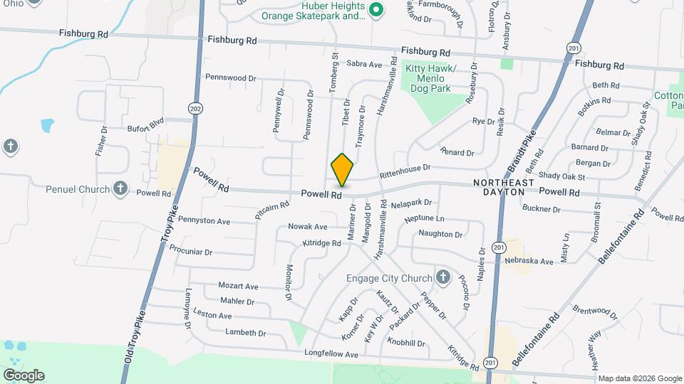 4731 Powell Rd Map and Location Details