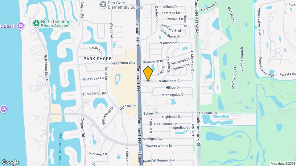 1000 S Alhambra Cir Map and Location Details