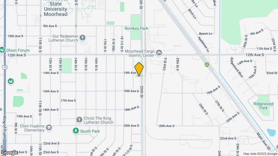 1411 20th St S Map and Location Details