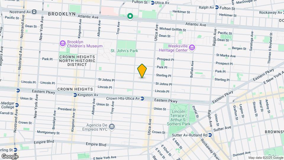 1381 St Johns Pl Map and Location Details