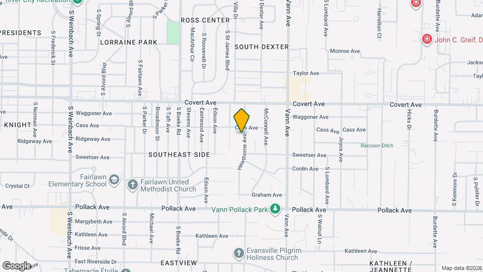 1713 Hawthorne Ave Map and Location Details