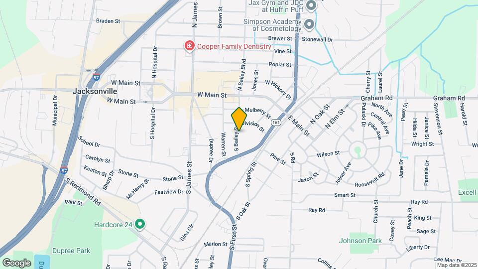 315 S Bailey St Map and Location Details