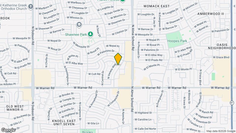 2114 N Comanche Dr Map and Location Details