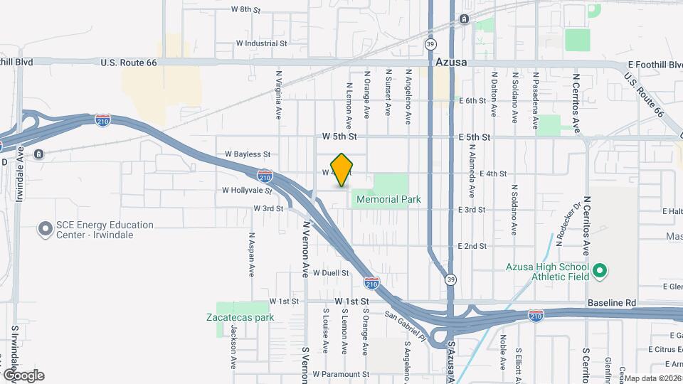 610 W Hollyvale St Map and Location Details