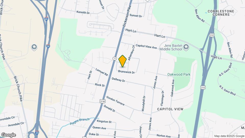 2709 Brunswick Dr Mapa y Detalles de la Ubicación