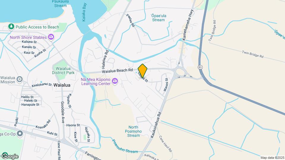 66-982 Oliana St, Unit North Shore property Map and Location Details