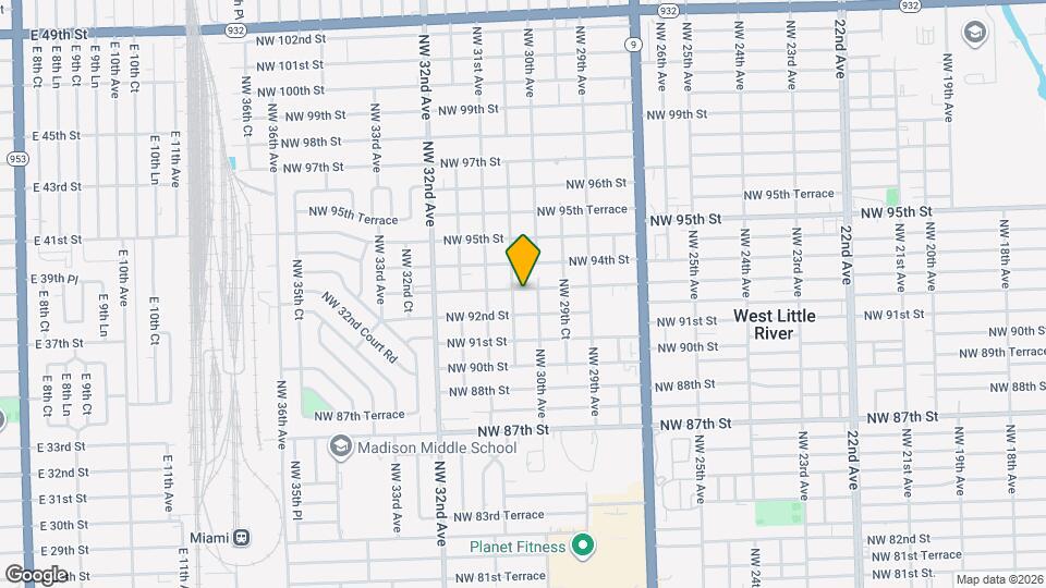 3040 NW 93rd St Mapa y Detalles de la Ubicación