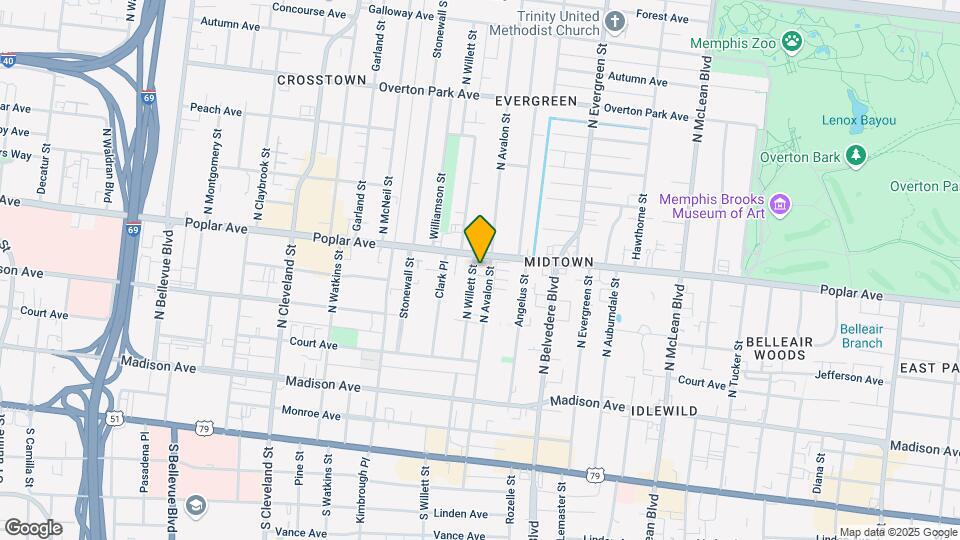 166-174 N Willett St Map and Location Details