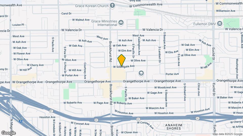 1706 W Southgate Ave Map and Location Details