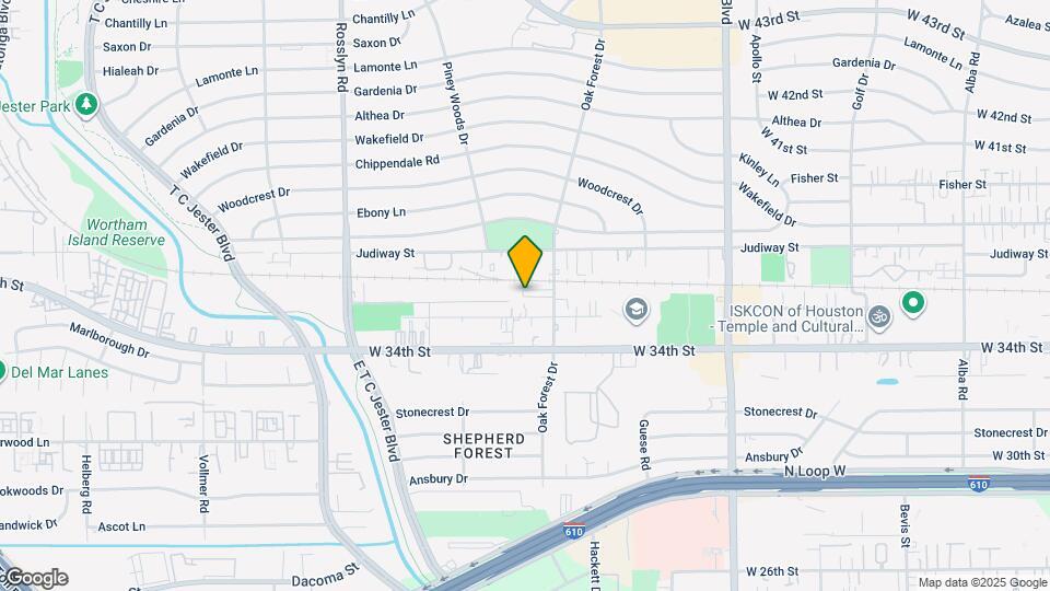 2116 Bidwell Dr Map and Location Details