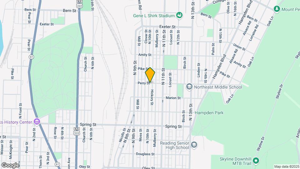 1259 N 10th St Map and Location Details