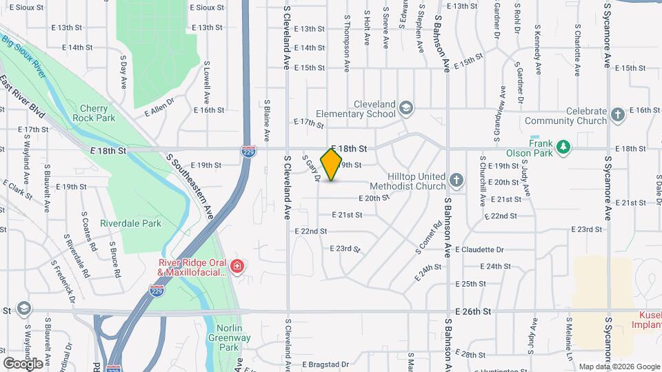 2909 E Claudette Dr Mapa y Detalles de la Ubicación