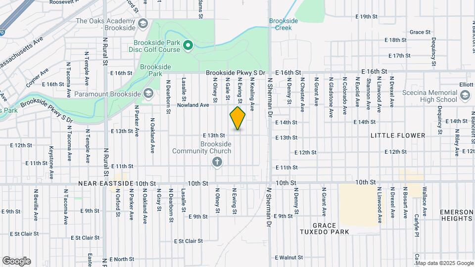 1302 N Ewing St Map and Location Details