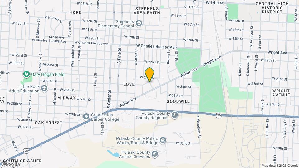 3501 W 25th St Map and Location Details